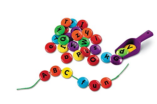 Learning Resources- Caramelos con el abecedario para ensartar Smart Snacks, Color (LER7204)