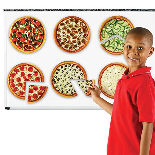 Learning Resources- Fracciones de Pizza magnéticas, Color (LER5062)