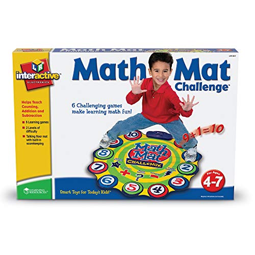 Learning Resources- Juego de sumas y restas Math Mat Challenge, Color (LER0047)
