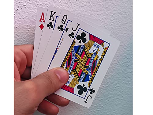 LEDLUX AB603036 - Baraja de póquer, cartas de póquer, retro azul