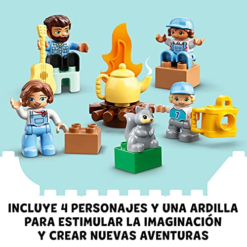 LEGO 10946 Duplo Mi Ciudad: Aventura en la Autocaravana Familiar, Coche de Juguete para Niños y Niñas 2 años en Adelante, Regalo de Semana Santa