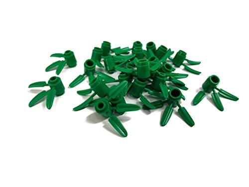 LEGO Bricks 30176 Harry Potter - Ladrillo Planta Redondeado con Hojas de bambú (1 x 1 pivote, 25 Unidades)