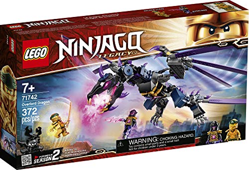 LEGO NINJAGO Legacy Overlord Dragon 71742 Kit de construcción de juego Ninja con juguete de dragón Posable, nuevo 2021 (372 piezas)