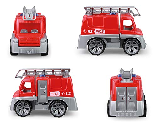 Lena Figura de Brigada TRUXX 04457, camión con Escalera de Rescate, Motor de Bomberos con Puertas de Apertura, vehículo de Juego para niños a Partir de 2 años