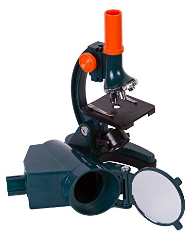 Levenhuk Microscopio LabZZ M3 para Niños con Proyector, Estuche y 100 Accesorios para Experimentos Científicos Incluidos en el Kit