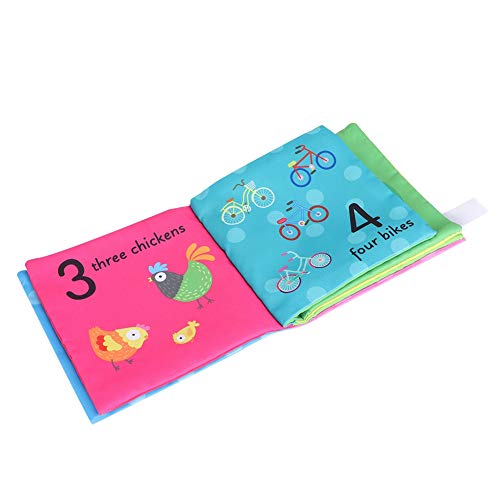 Libros de tela para bebés Juguetes educativos tempranos suaves para niños pequeños Niños Chicas para la iluminación del bebé(#2)