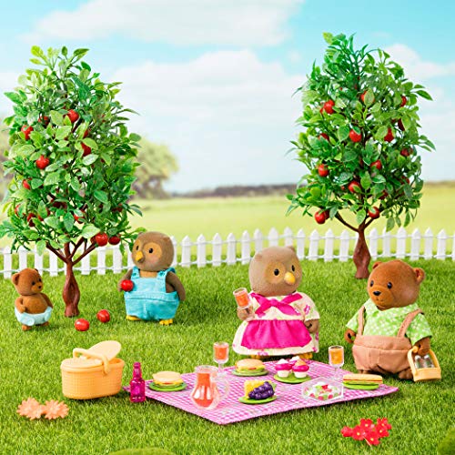 Li’l Woodzeez – Set de Picnic – Set de 29 Piezas con Personajes de Animales, Comida de Juguete y Accesorios – Figuras en Miniatura a Sets de Juego para Niños Mayores de 3+