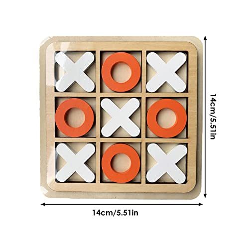 LINGJIONG Tic-Tac Toe Game para niños y familia Juegos de mesa competitivos X O Blocks para decoración de mesa de café, juegos de fiesta, regalo de niños, tablero clásico de noche TicTacToe