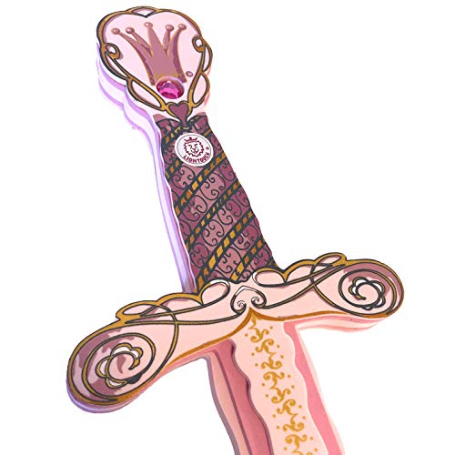 Liontouch 25110LT Conjunto de Reina Rosa para los más Peques | Espada de Juguete, Escudo & Corona de gomaespuma para Dar rienda Suelta a la imaginación