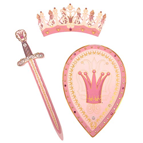 Liontouch 25110LT Conjunto de Reina Rosa para los más Peques | Espada de Juguete, Escudo & Corona de gomaespuma para Dar rienda Suelta a la imaginación