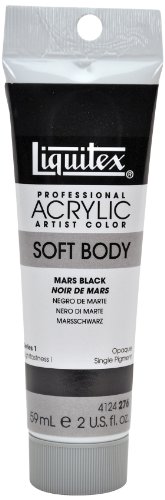 Liquitex Professional Tubo de Pintura Acrílica, Soft Body, 59 ml, Negro de Marte