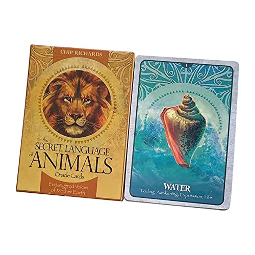 LiuGenPing Cartas de Oráculo de Animales del Lenguaje Secreto,The Secret Language Animals Oracle Cards,Tarot Deck,Firend Game