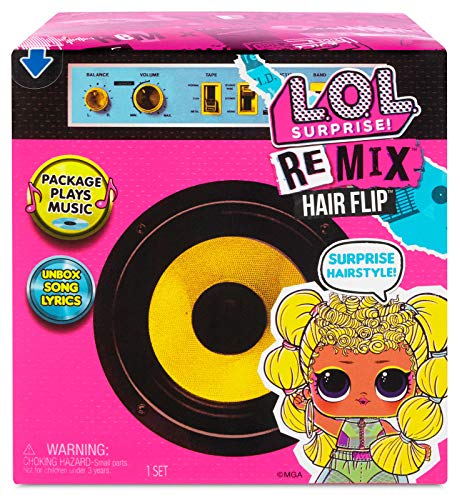 L.O.L. Surprise Remix Hair flip Muñecas - Descubre 15 Sorpresas, Música y Revela el Pelo de la Muñeca - Accesorios a la Moda, Coleccionable - Edad: 4+. Incluye Conjunto, Letras de Canciones y Más