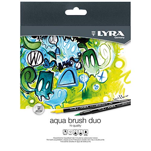 Lyra - Aqua Brush Duo, Rotuladores, Estuche 12 unidades