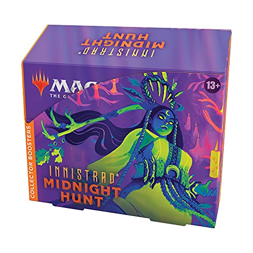 Magic: The Gathering Innistrad: Midnight Hunt Collector Booster Box, 12 paquetes