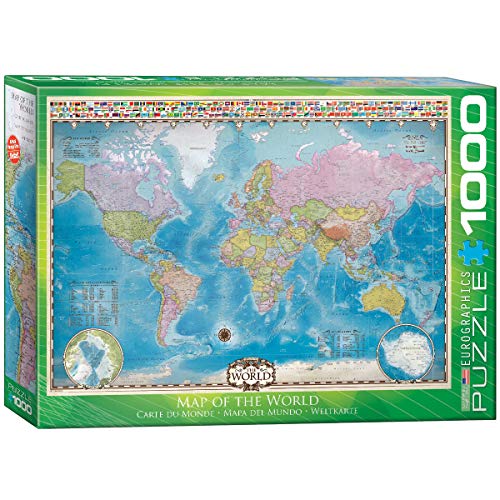 Map of the World. Puzzle 1000 Teile