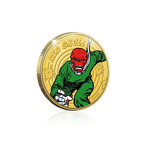 Marvel Gifts Comics Rare Collectable Moneda conmemorativa Colección Capitán América villanos - Cráneo rojo