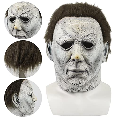 Máscara de Michael Myers para cosplay de terror, Halloween, cara completa, de látex
