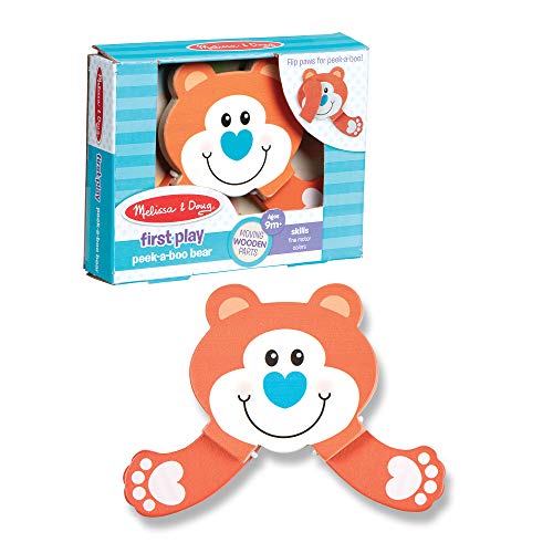 Melissa & Doug First Play-Peek-a-Boo Bear Juguetes de Madera 2+ Regalo para niño o niña