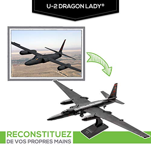 Metal Earth Puzzle 3D Avión De Vigilancia U-2 Dragonlady. Rompecabezas De Metal De Aviación. Maquetas Para Construir Para Adultos Nivel Desafiante De 11.93 X 20.06 X 6.09 Cm