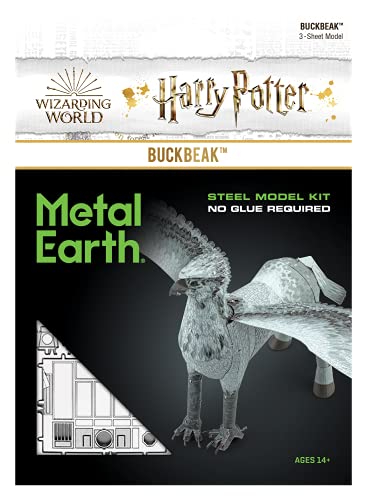 Metal Earth Puzzle 3D Hipogrifo Buckbeak. Rompecabezas De Metal De Harry Potter. Maquetas Para Construir Para Adultos Nivel Moderado De 10.49 X 24.3 X 9.5 Cm