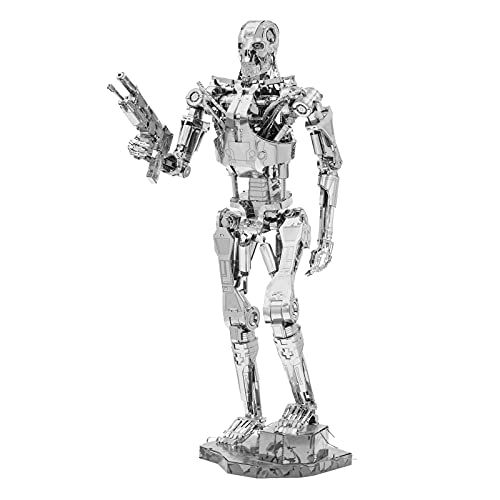 Metal Earth Puzzle 3D Terminator T-800. Rompecabezas De Metal De Terminator. Maquetas Para Construir Para Adultos Nivel Experto De 6.8 X 11 X 19.5 Cm