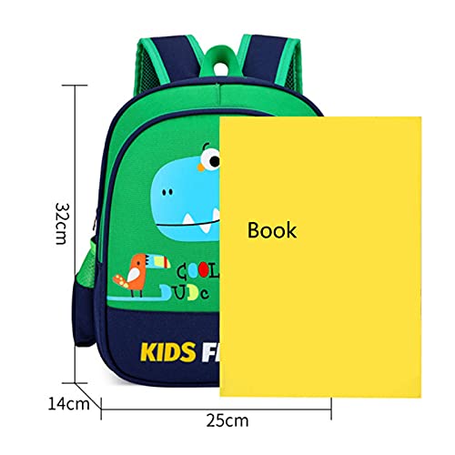 Mochila de dinosaurio de moda animal de dibujos animados lindo unisex para bebés para niños mochila escolar para niños pequeños