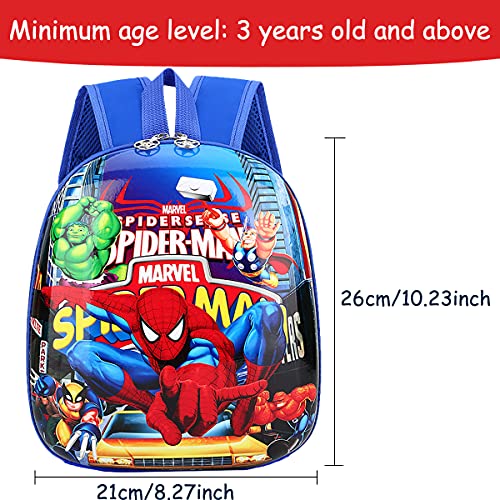 Mochila Spiderman para niños Mochila escolar para niños Spider Man Marvel Superheroes Mochila 3D Paquete para niños pequeños