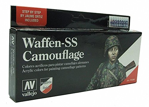 Model Color Set - Waffen SS Camouflage Paint Set , Modelos/colores Surtidos, 1 Unidad