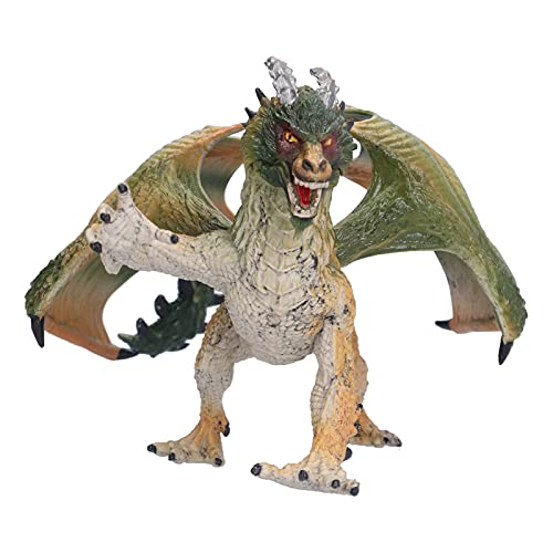Modelo de dragón antiguo de plástico, figuras de dragón volador de plástico, juguete de dragón de plástico para niños, 9,3 x 5,2 pulgadas