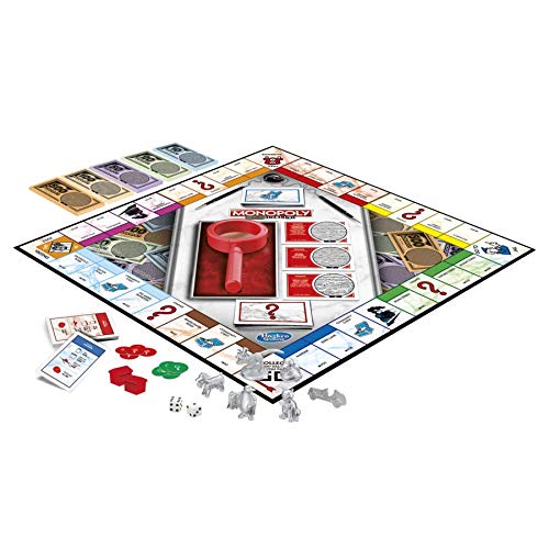 Monopoly Juego de Mesa de Efectivo para familias y niños de 8 años en adelante, Incluye decodificador de Mr. Monopoly's para Encontrar falsificaciones, Juego para 2-6 Jugadores
