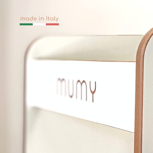 mumy easySTEP | Learning Tower Montessori Anti-Manchas | Ajustable a 3 Niveles | Torre de Aprendizaje diseñada y Fabricada en Italia con Materiales sostenibles