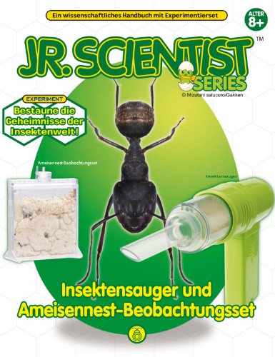 Mundo de Insectos con Aspirador de Insectos/ Nido de Hormigas + Libro de Aprendizaje para Principiantes