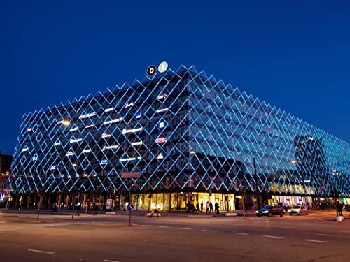 MX-XXUOUO Rompecabezas de Paisaje, Hermoso Edificio del Centro Comercial de la Ciudad de Copenhague, Dinamarca, Rompecabezas de Paisaje de 1000 Piezas para Adultos y niños