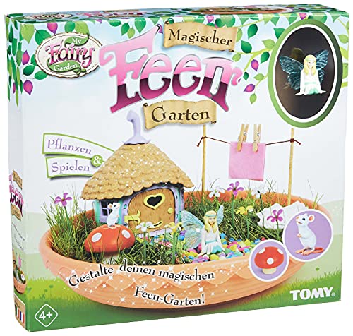 My Fairy Garden Toy Set - Jardín mágico de hadas para niños de 4 años con plantas y juegos propios, 1 jardín de hadas con semillas de hierba , color/modelo surtido