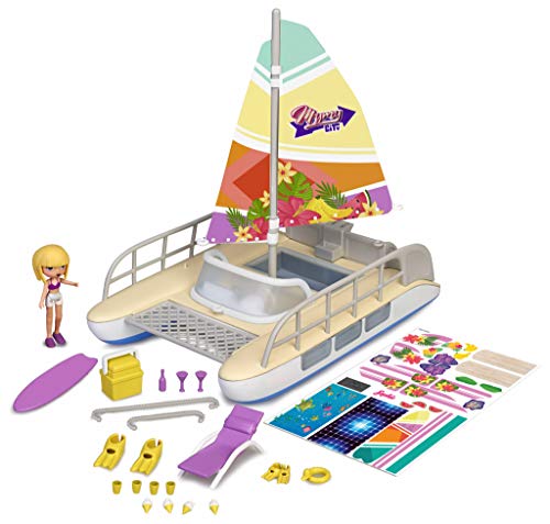 mymy CiTY Sun Day Catamaran - Barco catamarán con Figura y Accesorios para niños y niñas a Partir de 4 años - (Famosa 700016285)