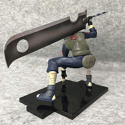 NAMFZX Decapitación Broadsword Kakashi Ninja Wars Personaje de anime Modelo de carácter usando PVC Materiales respetuosos con el medio ambiente Material Muñeca Personaje de acción Juguete en caja Rega