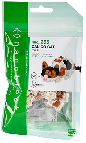 Nanoblock-nanoblock-NBC-265-Cat Breed Calico Cat Juguete, NBC-265