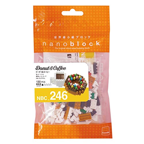nanoblock NBC246 Donut and Coffee Juguete, multicolor (Kawada NBC244) , color/modelo surtido