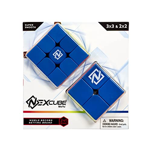 Nexcube 3x3 + 2x2 Clásico. El Pack Ideal para Aprender a Resolver el Cubo, Multicolor, Classic (Goliath 919903)