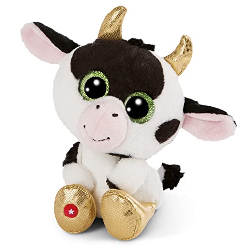 NICI Original – La Vaca Moolon de Glubschis 25 cm – Animal de Relleno con Grandes Ojos Brillantes – Suave Esponjoso para los Amantes de Juguetes tiernos, Color Blanco, (47668)