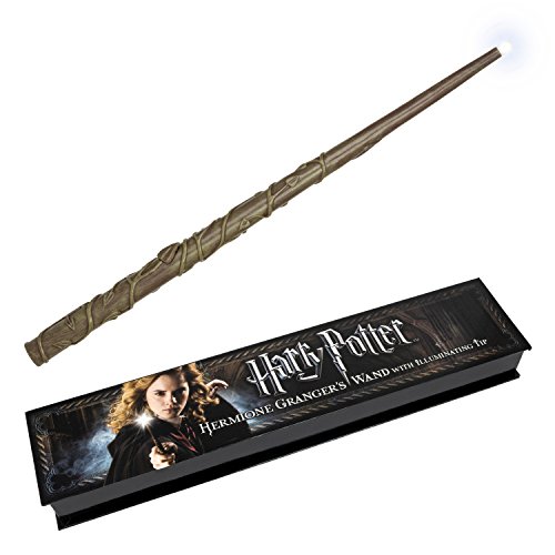 Noble Collection- Réplica Harry Potter Varita Hermione Granger con luz, Multicolor (HERMIONEWAND)