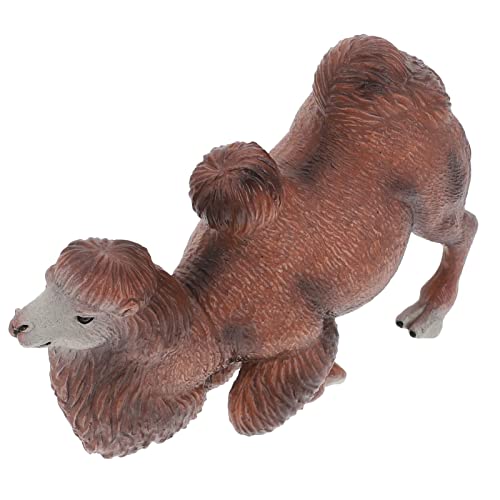 NOLITOY Camel Figurine Camel Toys Figurines Wild Animal Modelo Llama Toys para La Naturaleza Ciencias Aprendizaje Fauna Fauna Suministros de Fiesta Marrón