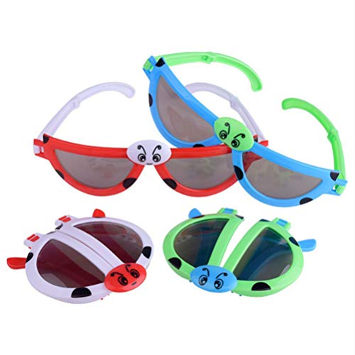 NUOBESTY 6 Piezas Gafas Divertidas Gafas de Sol de Fiesta Gafas de Mariquita Gafas de Sol Disfraz para niños favores de Fiesta Suministros Divertidos para Fiestas (Color Aleatorio)
