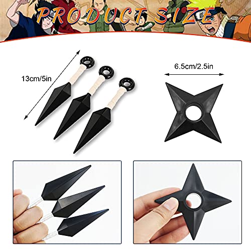 Osugin Anime Naruto Cosplay - Juego de accesorios para cosplay de Kakashi Prop plástico Ninja Set diadema de metal, guantes de plástico para cosplay de Naruto