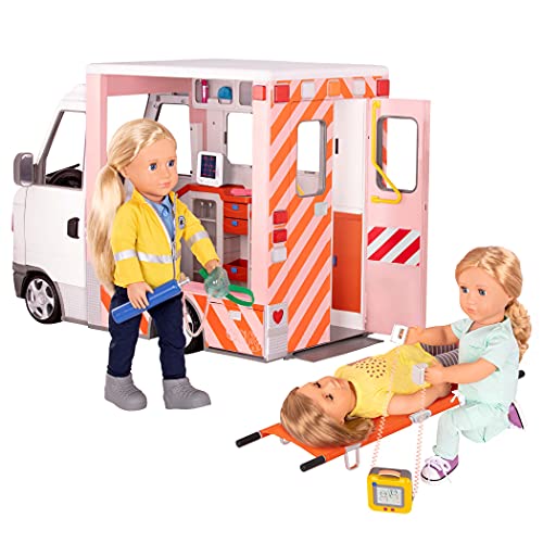 Our Generation- Ambulancia para muñecas, Color (Battat BD37959Z)