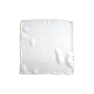Pañuelo 100% seda (22,5 x 22,5 cm) Blanco