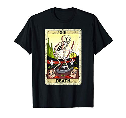 Parca De dibujos animados de la carta del Tarot de la muerte Camiseta