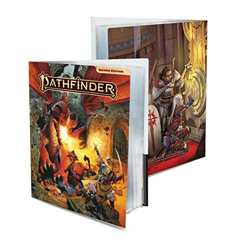 Pathfinder Juego de rol Segunda edición Libro de personajes de dragón rojo para sostener 12 hojas de personajes
