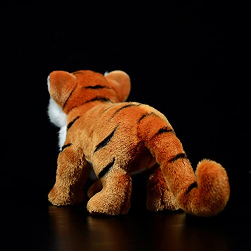 Peluches Soporte de simulación Tigre de Peluche de Juguete Suave Realista Panthera Tigris muñeca Lindo Modelo de Animal Realista para Regalo de cumpleaños Infantil